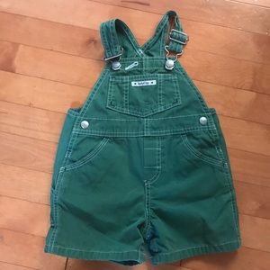 Green Baby Gap Overalls 6-12 Months